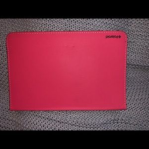 Polaroid hot pink iPad cover